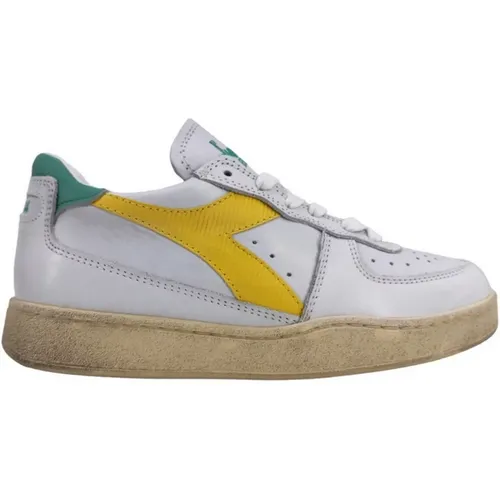 Sneakers, female, , Size: 8 US Heritage Sneakers - /Yellow/Turquoise - Diadora - Modalova