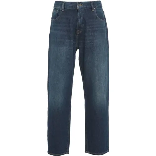 Straight Jeans, male, , Size: W31 Straight Jeans Ryan Threadlike - 7 For All Mankind - Modalova