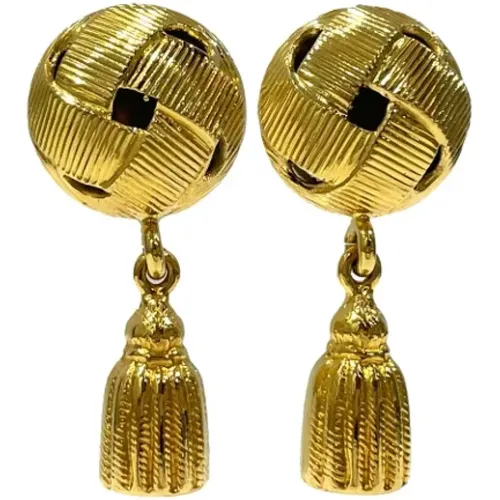 Pre-owned Jewellery, female, , Size: ONE SIZE Pre-owned Fabric earrings - Celine Vintage - Modalova