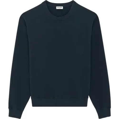 Logo Fleece Sweatshirt - Saint Laurent - Modalova