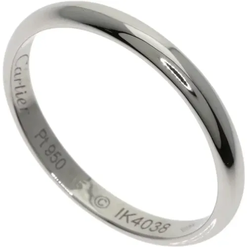 Pre-owned Platinum rings , female, Sizes: ONE SIZE - Cartier Vintage - Modalova