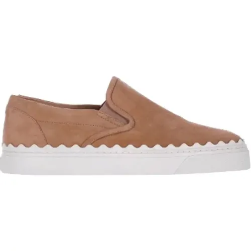 Pre-owned Suede sneakers , female, Sizes: 6 UK - Chloé Pre-owned - Modalova
