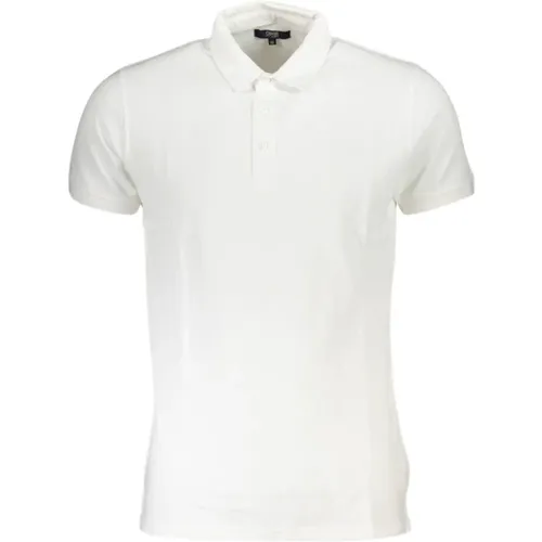 Weißes Baumwoll-Poloshirt mit Stickerei , Herren, Größe: 2XL - Cavalli Class - Modalova