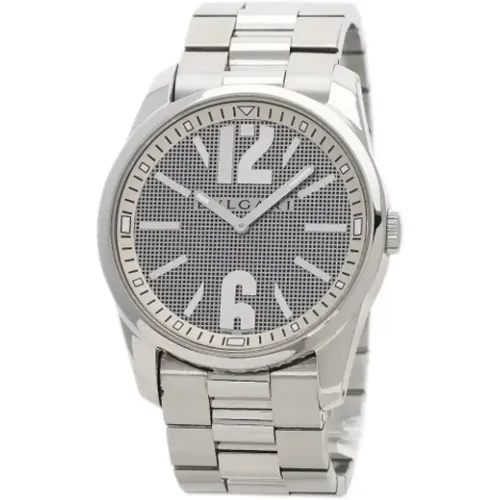 Pre-owned Watches, male, , Size: ONE SIZE Pre-owned Stainless Steel watches - Bvlgari Vintage - Modalova