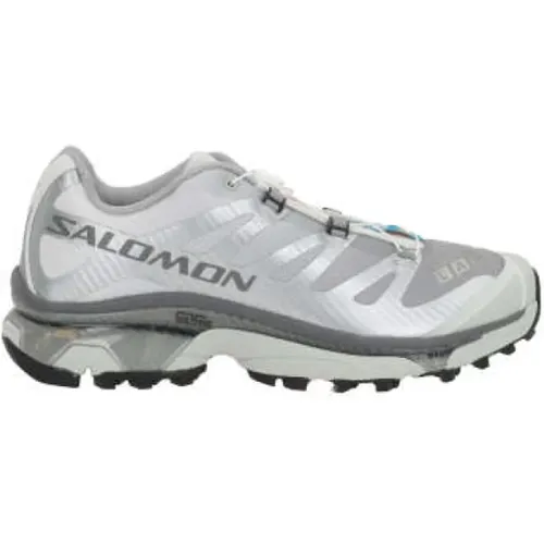 Running Shoes, male, , Size: 11 1/2 US Grey Low-Top Mesh Sneakers - Salomon - Modalova