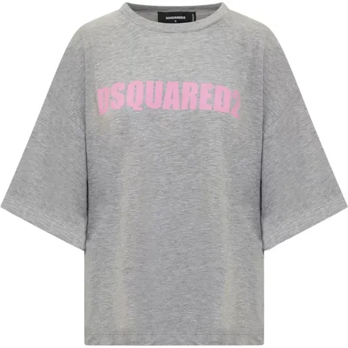 Oversized Logo T-Shirt Dsquared2 - Dsquared2 - Modalova