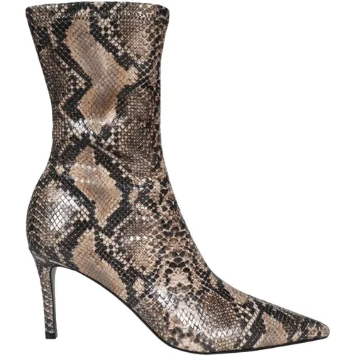 Python Print Stiefeletten , Damen, Größe: 36 EU - Stella Mccartney - Modalova