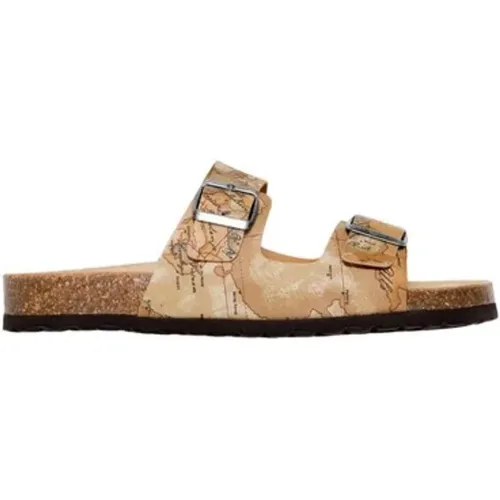 Sliders, male, , Size: 10 US 3cm Heel Textile Sandal Men's Collection - Alviero Martini 1a Classe - Modalova