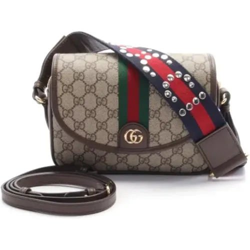 Pre-owned Cross Body Bags, female, , Size: ONE SIZE Pre-owned Leather crossbody-bags - Gucci Vintage - Modalova