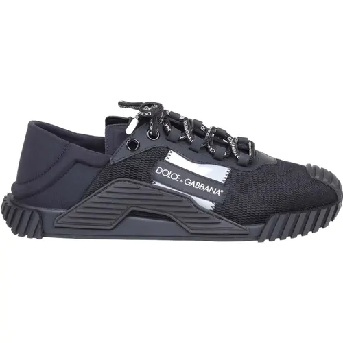 Schwarze Slip-On Sneakers Ss24 , Herren, Größe: 42 EU - Dolce & Gabbana - Modalova