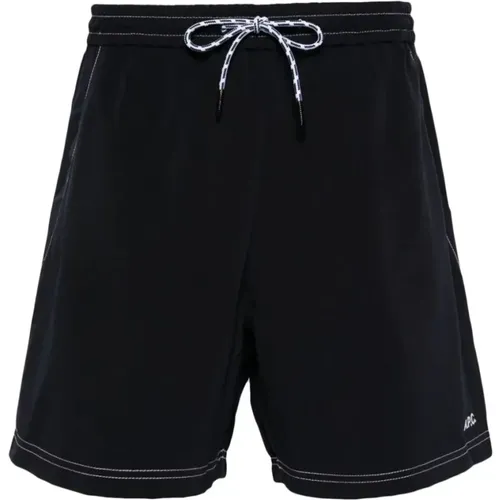 Dark Navy Short Bobby Pants , male, Sizes: L, M - A.p.c. - Modalova