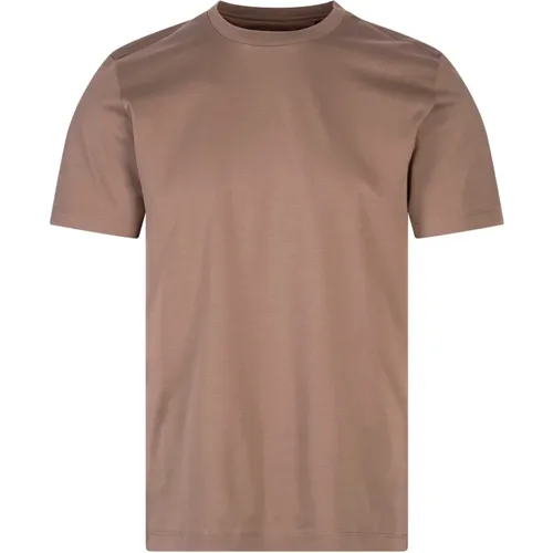 T-shirt with mercerised finish , male, Sizes: S, 2XL - Hugo Boss - Modalova