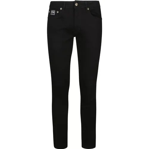 Schwarze Schmale Dundee Jeans , Herren, Größe: W36 - Versace Jeans Couture - Modalova