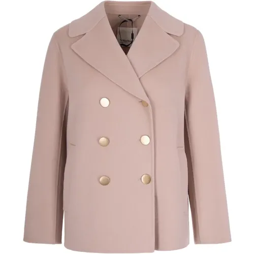 Double-Breasted Coats, female, , Size: XS Double-Breasted Coats - Max Mara Studio - Modalova