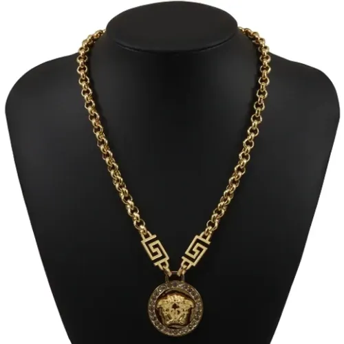 Pre-owned Jewellery, female, , Size: ONE SIZE Pre-owned Metal necklaces - Versace Pre-owned - Modalova