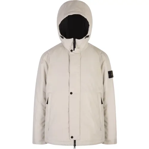 Hooded Jacket Micro Twill , male, Sizes: M, XL, 2XL - Stone Island - Modalova