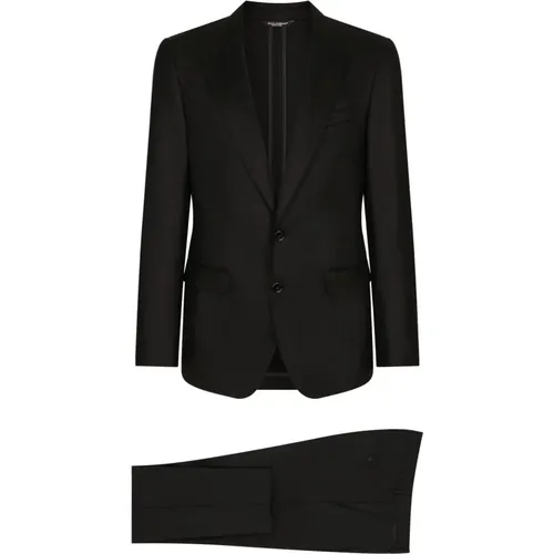 Single Breasted Suits, male, , Size: XL Classic Single Breasted Suit in - Dolce & Gabbana - Modalova