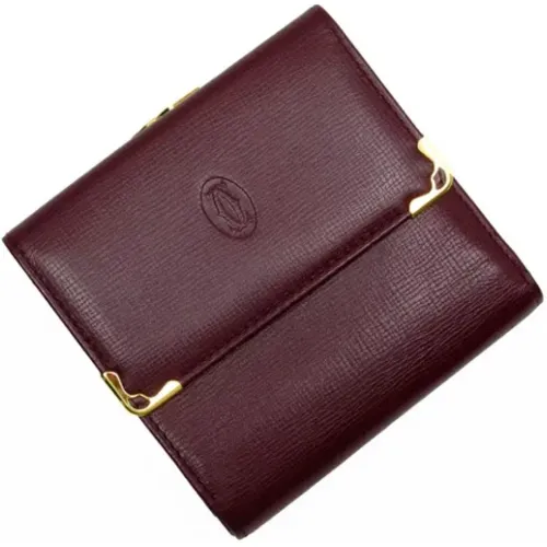 Pre-owned Leather wallets , female, Sizes: ONE SIZE - Cartier Vintage - Modalova