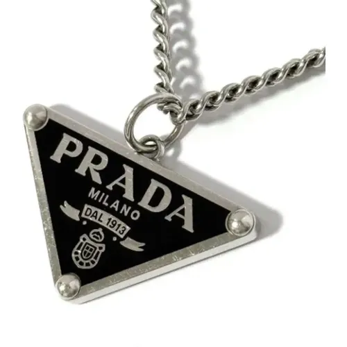 Pre-owned Jewellery, female, , Size: ONE SIZE Pre-owned Silver necklaces - Prada Vintage - Modalova