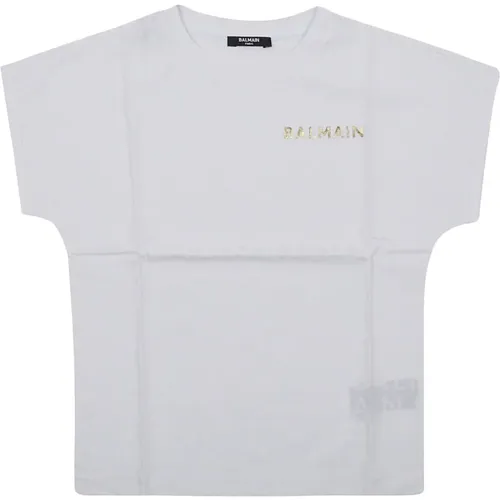 Weißes T-Shirt/Top Balmain - Balmain - Modalova