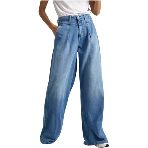 High-Rise Wide Leg Denim Jeans - Pepe Jeans - Modalova