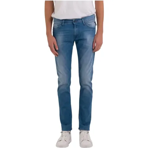 Skinny Jeans, male, , Size: W33 L32 Skinny Fit Cotton Jeans Jondrill - Replay - Modalova