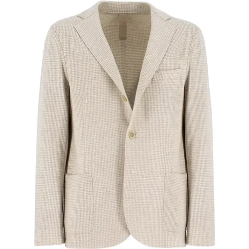 Blazers, male, , Size: 3XL Melange Single-Breasted Jacket - Eleventy - Modalova