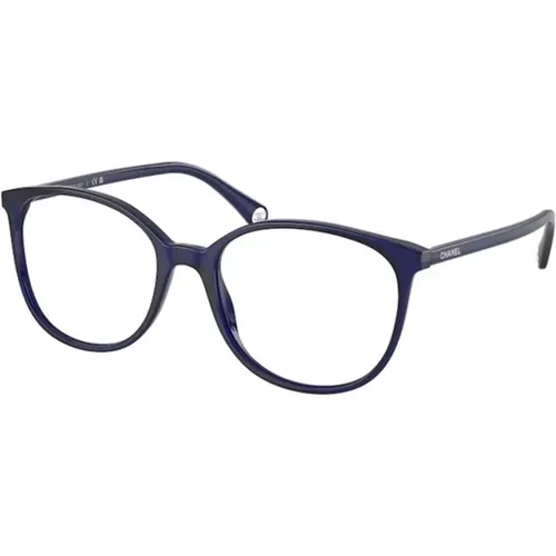 Blaue Rahmenbrille , unisex, Größe: 50 MM - Chanel - Modalova
