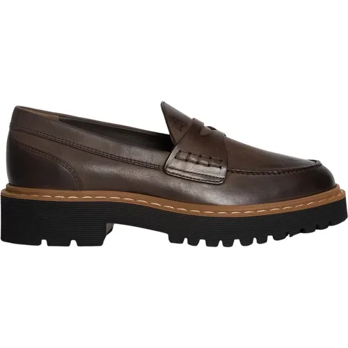 Leather Loafers , female, Sizes: 4 UK - Hogan - Modalova