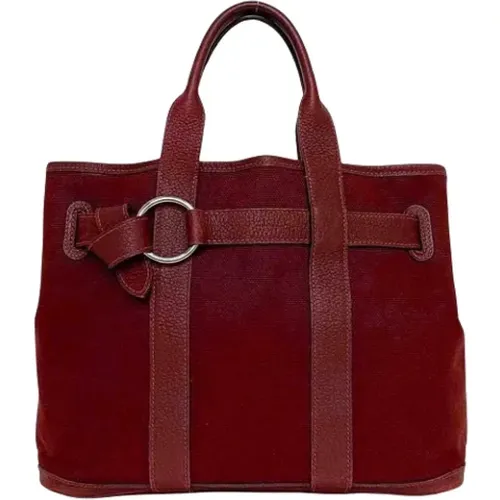 Pre-owned Tote Bags, female, , Size: ONE SIZE Pre-owned Canvas handbags - Hermès Vintage - Modalova