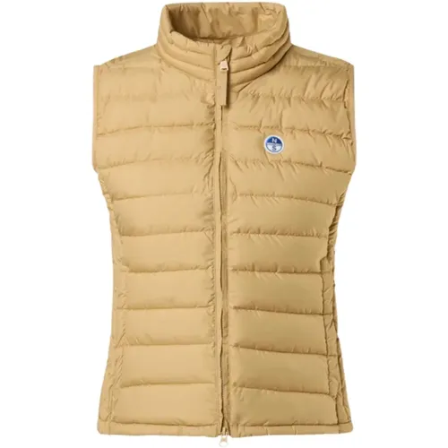 Vests, female, , Size: S Outdoor Windproof Quilted Sleeveless Jacket - North Sails - Modalova