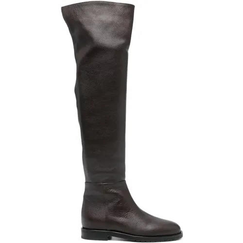 Over-knee boots with panelled design , female, Sizes: 5 UK, 4 UK - Roberto Festa - Modalova