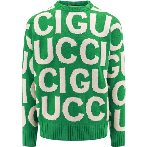Logo Wollpullover Gucci - Gucci - Modalova
