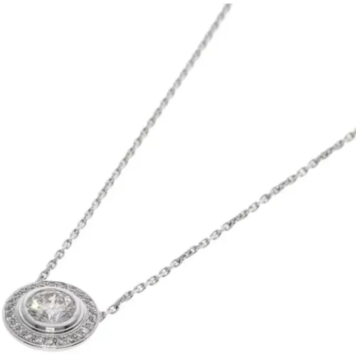 Pre-owned Jewellery, female, , Size: ONE SIZE Pre-owned White Gold necklaces - Cartier Vintage - Modalova