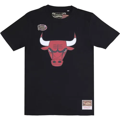 T-Shirts, male, , Size: S Chicago Bulls Logo Tee 1996 Finals - Mitchell & Ness - Modalova