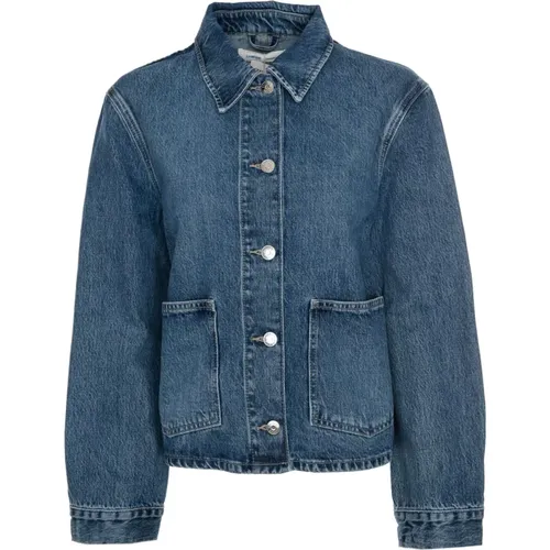 Denim Cardigan mit Regular Fit - Samsøe Samsøe - Modalova