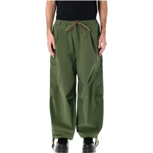 Straight Trousers, male, , Size: L Cargo Pants Olive Aw24 - Manastash - Modalova