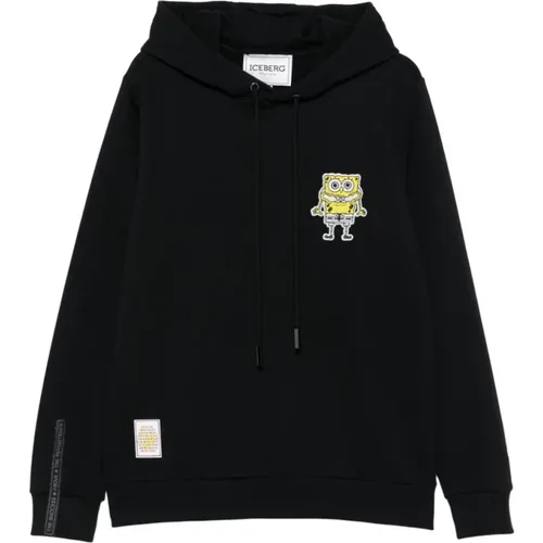 Hoodies, male, , Size: M Sweatshirt with print - Iceberg - Modalova