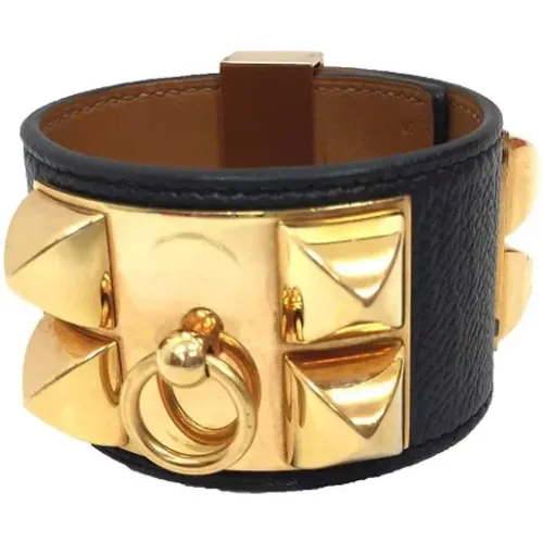 Pre-owned Jewellery, female, , Size: ONE SIZE Pre-owned Leather bracelets - Hermès Vintage - Modalova