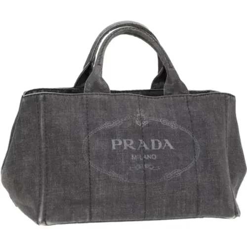 Pre-owned Tote Bags, female, , Size: ONE SIZE Pre-owned Canvas prada-bags - Prada Vintage - Modalova