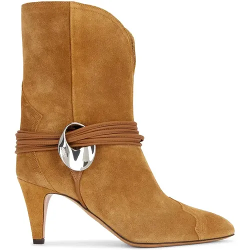 Samt Cognac Stiefel Dytho - Isabel marant - Modalova