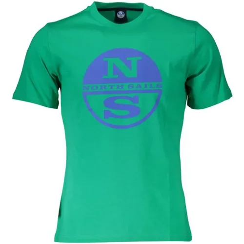 T-Shirts, male, , Size: 3XL Cotton T-Shirt - North Sails - Modalova
