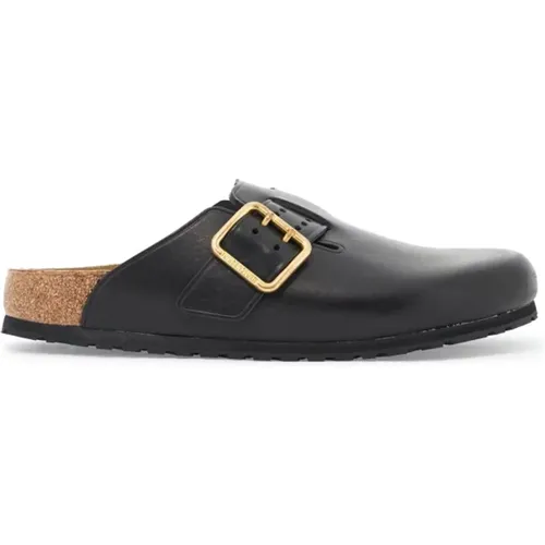 Urban Leather Clog with Bold Buckle , male, Sizes: 10 UK, 11 UK, 7 UK, 8 UK - Birkenstock - Modalova