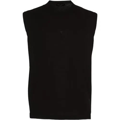 Sweater Vest Smanicato , male, Sizes: L, XL, M - Roberto Collina - Modalova