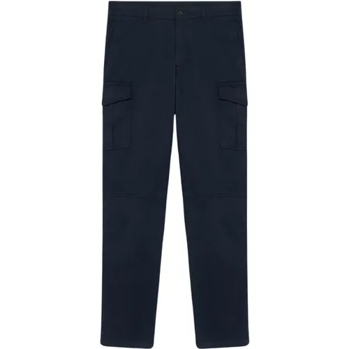 Marineblaue Stretch-Baumwoll-Cargohose , Herren, Größe: W32 - Brooks Brothers - Modalova