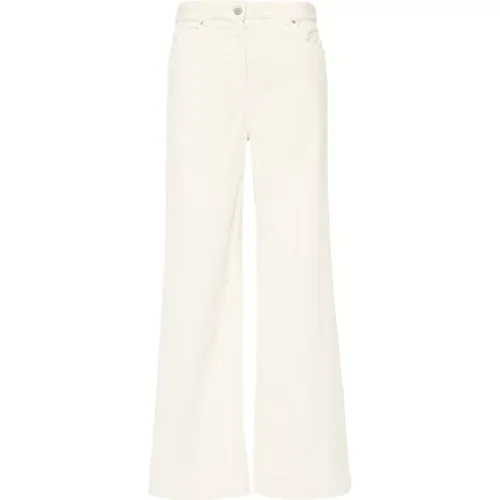 Wide Leg Pants Bianco Latte , female, Sizes: W25, W28, W27, W26, W29 - pinko - Modalova