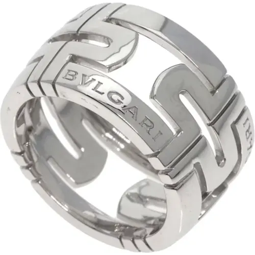 Pre-owned Jewellery, female, , Size: ONE SIZE Pre-owned White Gold rings - Bvlgari Vintage - Modalova