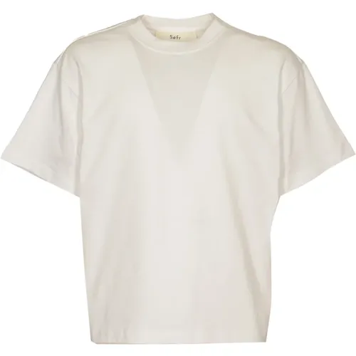 Klassisches Weißes Baumwoll-T-Shirt für Männer - Séfr - Modalova