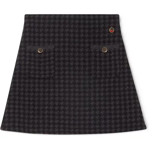 Minea Wool Skirt - Black/Antracite , female, Sizes: XS - Busnel - Modalova
