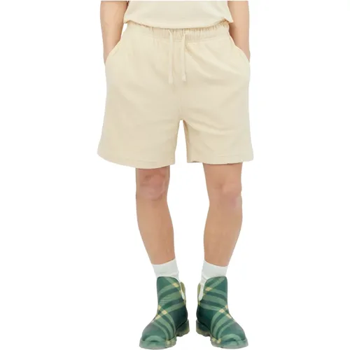 Frottee-Shorts mit hinterem EKD-Druck , Herren, Größe: S - Burberry - Modalova